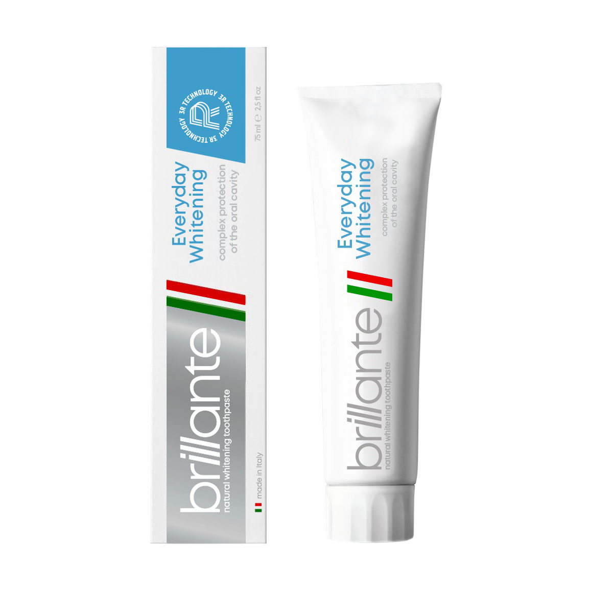 Зубна паста Brillante Everyday Whitenig Toothpaste комплексний захист, 75 мл